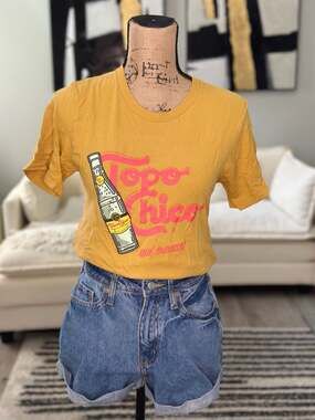 Bella+Canvas Topo Chico Qué Sabrosa Mustard Graphic T-Shirt